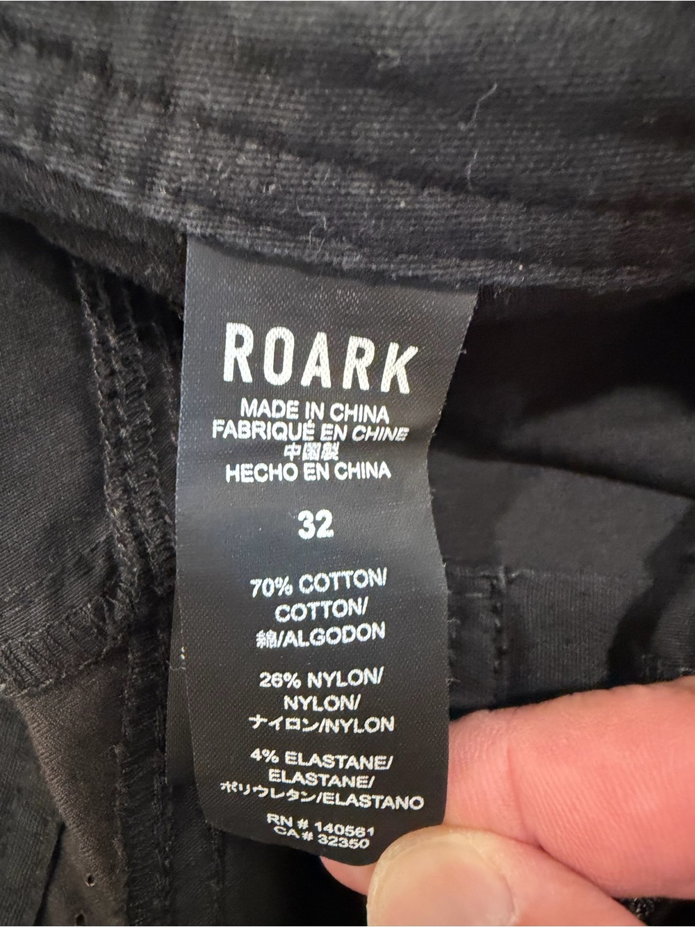 Roark Men’s Layover 2.0 Black Hybrid Shorts - 32 - Picture 5 of 7